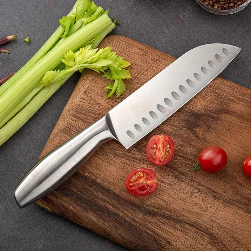 Faca Japonesa VelaroBlade™ Santoku – Precisão e Qualidade Profissional na Sua Cozinha! - Velaro